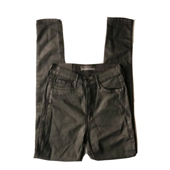 Zee Gee Why Swizzle Sticks High-Waisted Super Skinny Jeans Black Nasty Gal - Picture 2 of 9